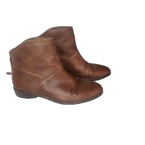 UGG Women’s BRUNO Size US 8.5 MID BROWN LEATHER CHELSEA ANKLE BOOTS
